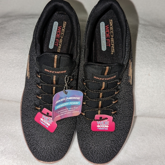 Skechers | Shoes | Skechers Womens Summits Fresh Take Sneakers Size 9 Wide  Fit | Poshmark